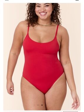 Andie Amalfi One Piece Swimsuit in Cherry Red, size XXL (2X)